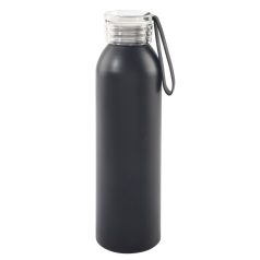   Sticla de apa sport, Everestus, 22FEB1332, 650 ml, Ø6.6x23 cm, Aluminiu, Plastic, Silicon, Negru