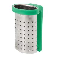   Infuzor de ceai, Everestus, 2601E12577, 4x3.7x6 cm, Otel, Plastic, Verde inchis