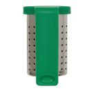 Infuzor de ceai, Everestus, 2601E12577, 4x3.7x6 cm, Otel, Plastic, Verde inchis