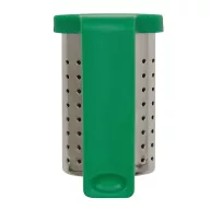   Infuzor de ceai, Everestus, 2601E12577, 4x3.7x6 cm, Otel, Plastic, Verde inchis