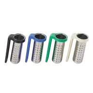   Infuzor de ceai, Everestus, 2601E12577, 4x3.7x6 cm, Otel, Plastic, Verde inchis