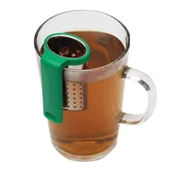   Infuzor de ceai, Everestus, 2601E12577, 4x3.7x6 cm, Otel, Plastic, Verde inchis