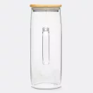 Carafa 1200 ml, 2401E14317, Everestus, Ø8.8x22.5 cm, Sticla, Bambus, Maro