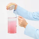 Carafa 1200 ml, 2401E14317, Everestus, Ø8.8x22.5 cm, Sticla, Bambus, Maro