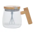 Cana electronica cu amestecare automata, Everestus, 2610E19402, 400 ml, Ø8.3x10.5 cm, Sticla, Plastic, Transparent