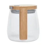   Cana electronica cu amestecare automata, Everestus, 2610E19402, 400 ml, Ø8.3x10.5 cm, Sticla, Plastic, Transparent