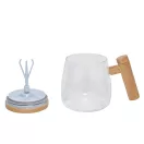 Cana electronica cu amestecare automata, Everestus, 2610E19402, 400 ml, Ø8.3x10.5 cm, Sticla, Plastic, Transparent