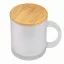 Cana 330 ml, 2401E14311, Everestus, Ø8x9.5 cm, Sticla, Bambus, Transparent