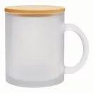 Cana 330 ml, 2401E14311, Everestus, Ø8x9.5 cm, Sticla, Bambus, Transparent