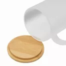 Cana 330 ml, 2401E14311, Everestus, Ø8x9.5 cm, Sticla, Bambus, Transparent