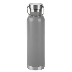   Termos, Everestus, 22FEB1224, 650 ml, Ø7.3x26 cm, Otel, Plastic, Silicon, Gri