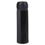   Termos, Everestus, 22FEB1236, 400 ml, Ø6.5x22 cm, Otel, Plastic, Silicon, Negru