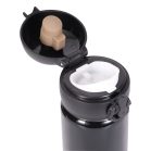 Termos, Everestus, 22FEB1236, 400 ml, Ø6.5x22 cm, Otel, Plastic, Silicon, Negru