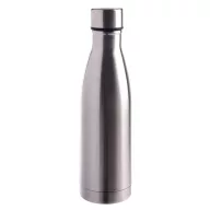   Sticla termoizolanta, Everestus, 22FEB1338, 500 ml, Ø6.5x22 cm, Otel, Plastic, Silicon, Argintiu