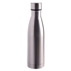   Sticla de apa sport, Everestus, 22FEB1338, 500 ml, Ø6.5x22 cm, Otel, Plastic, Silicon, Argintiu