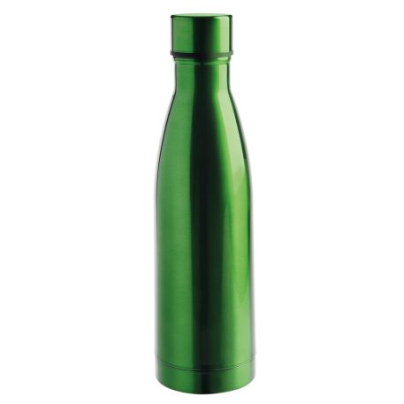 Sticla de apa sport, Everestus, 22FEB1341, 500 ml, Ø6.5x22 cm, Otel, Plastic, Silicon, Verde