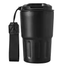Cana termos, 400 ml, 2502E16290, Everestus, Ø8.8 x 14.7 cm, Otel, Negru