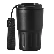   Cana termos, 400 ml, 2502E16290, Everestus, Ø8.8 x 14.7 cm, Otel, Negru