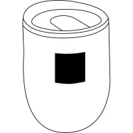   Cana termos, Everestus, 18SEP4221, 300 ml,  Ø8.8x11.2 cm, Otel, Plastic, Silicon, Negru