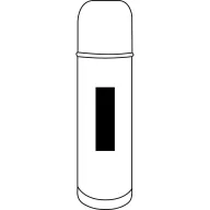   Termos, Everestus, 18SEP4313, 450 ml,  Ø6.8x23.8 cm, Otel, Bambus, Plastic, Silicon, Maro, Argintiu