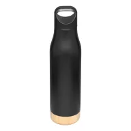   Termos 500 ml, 2401E14494, Everestus, Ø6.5x27 cm, Otel, Bambus, Negru