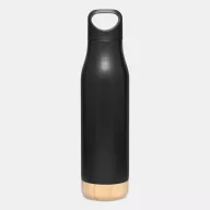   Termos 500 ml, 2401E14494, Everestus, Ø6.5x27 cm, Otel, Bambus, Negru