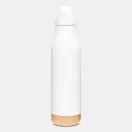 Termos 500 ml, 2401E14495, Everestus, Ø6.5x27 cm, Otel, Bambus, Alb