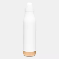   Termos 500 ml, 2401E14495, Everestus, Ø6.5x27 cm, Otel, Bambus, Alb