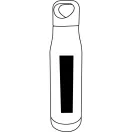 Termos 500 ml, 2401E14495, Everestus, Ø6.5x27 cm, Otel, Bambus, Alb