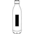 Termos 1000 ml, 2401E14498, Everestus, Ø8.5x33 cm, Otel, Plastic, Argintiu