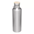 Termos 1000 ml, 2401E14497, Everestus, Ø8.5x29.5 cm, Otel, Bambus, Argintiu