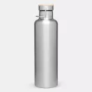 Termos 1000 ml, 2401E14497, Everestus, Ø8.5x29.5 cm, Otel, Bambus, Argintiu