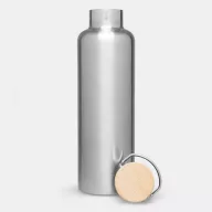   Termos 1000 ml, 2401E14497, Everestus, Ø8.5x29.5 cm, Otel, Bambus, Argintiu
