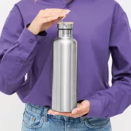   Termos 1000 ml, 2401E14497, Everestus, Ø8.5x29.5 cm, Otel, Bambus, Argintiu