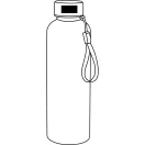 Sticla de apa bidon sport, Everestus, 42FEB231040, 500 ml, Ø6x20.5 cm, Otel, Plastic, Silicon, Poliester, Transparent