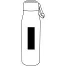 Termos 500 ml, 2401E14499, Everestus, Ø7x26 cm, Otel, Plastic, Negru