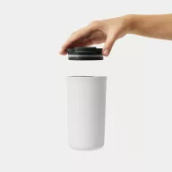   Cana termos 450 ml, 2401E14306, Everestus, Ø8.5x16.7 cm, Otel, Polipropilena, Alb