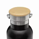 Termos 500 ml, 2401E14482, Everestus, Ø7.2x22.3 cm, Otel, Bambus, Negru