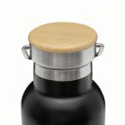 Termos 500 ml, 2401E14482, Everestus, Ø7.2x22.3 cm, Otel, Bambus, Negru