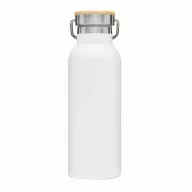   Termos 500 ml, 2401E14483, Everestus, Ø7.2x22.3 cm, Otel, Bambus, Alb