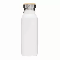   Termos 500 ml, 2401E14483, Everestus, Ø7.2x22.3 cm, Otel, Bambus, Alb