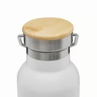   Termos 500 ml, 2401E14483, Everestus, Ø7.2x22.3 cm, Otel, Bambus, Alb