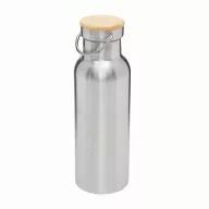   Termos 500 ml, 2401E14484, Everestus, Ø7.2x22.3 cm, Otel, Bambus, Argintiu