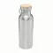 Termos 500 ml, 2401E14484, Everestus, Ø7.2x22.3 cm, Otel, Bambus, Argintiu