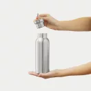 Termos 500 ml, 2401E14484, Everestus, Ø7.2x22.3 cm, Otel, Bambus, Argintiu