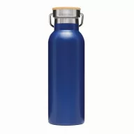   Termos 500 ml, 2401E14485, Everestus, Ø7.2x22.3 cm, Otel, Bambus, Albastru