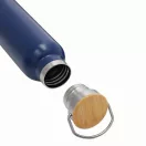 Termos 500 ml, 2401E14485, Everestus, Ø7.2x22.3 cm, Otel, Bambus, Albastru