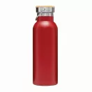 Termos 500 ml, 2401E14486, Everestus, Ø7.2x22.3 cm, Otel, Bambus, Rosu