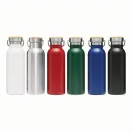 Termos 500 ml, 2401E14486, Everestus, Ø7.2x22.3 cm, Otel, Bambus, Rosu