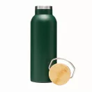 Termos 500 ml, 2401E14487, Everestus, Ø7.2x22.3 cm, Otel, Bambus, Verde